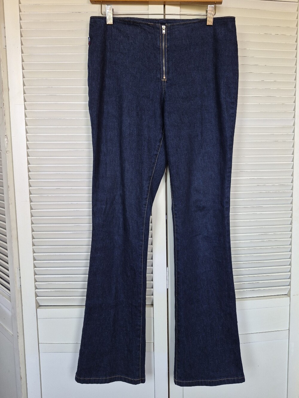 Tommy Jeans 2001 Vintage Y2K Low Rise Zip Up Flare Size 9 Rare
